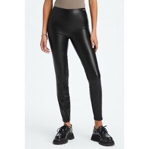 Fabletics Vegan Leather Pull On Legging Black Size‎ M $90